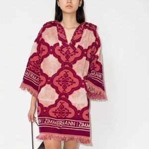 Zimmermann Lola Terry Towel Dress Coral in Purple, size 1